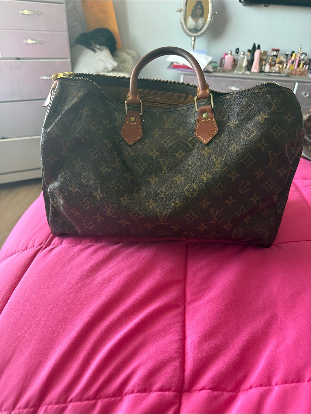Louis Vuitton Brown Monogram Top-Handle Duffel